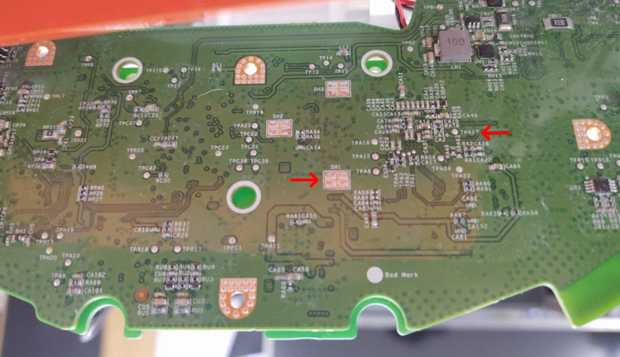 S5e Mainboard testpoint for FEL root